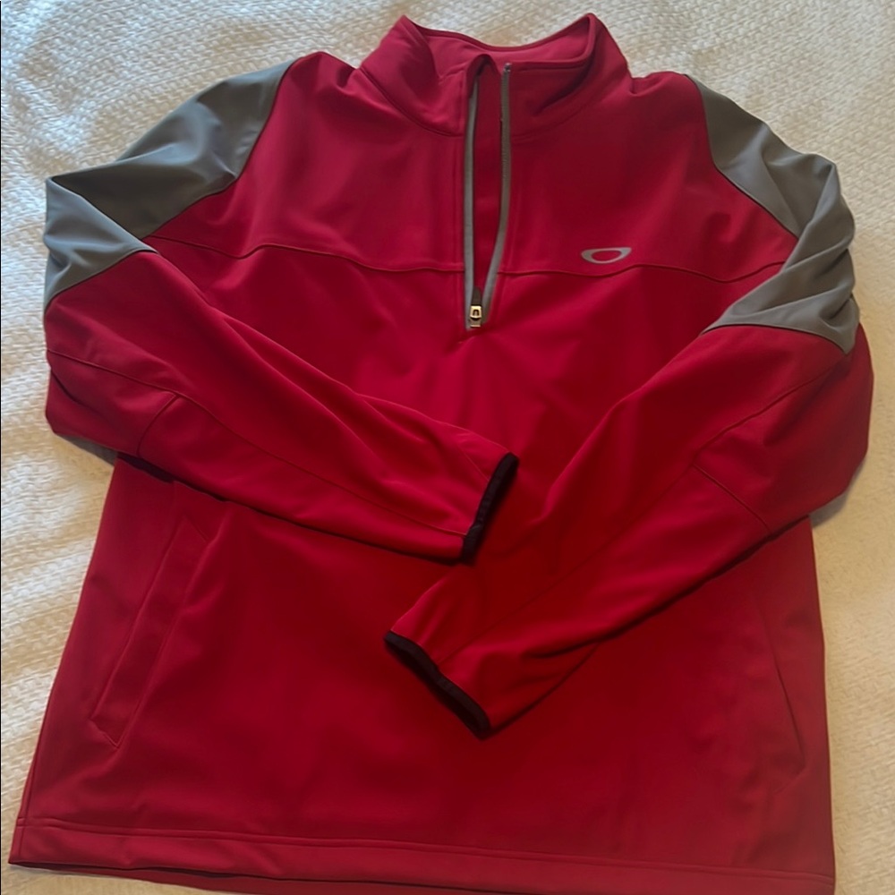 Oakley Red and Gray Men's Jacket Large